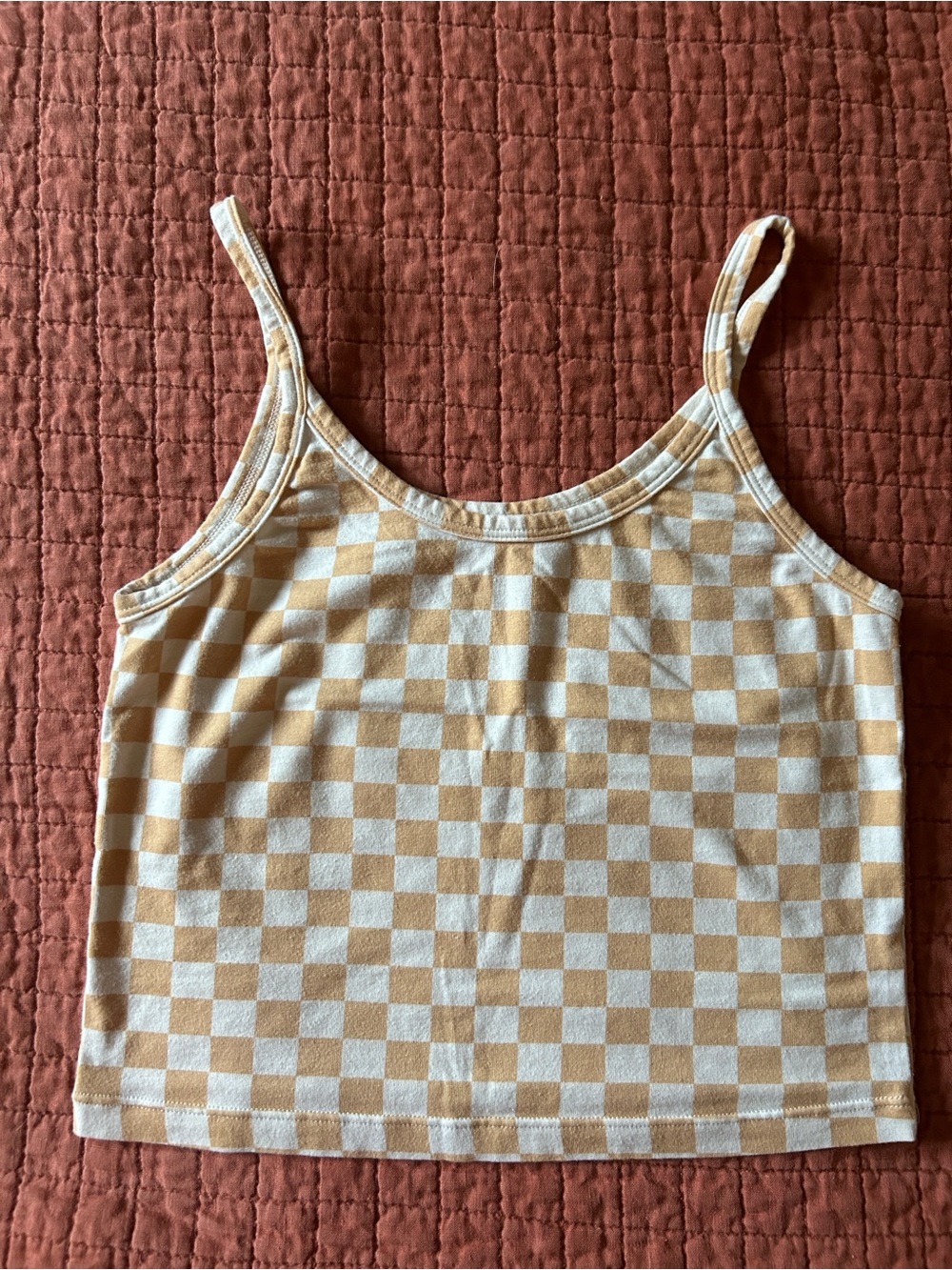 ARQ Checkered Cropped Tank